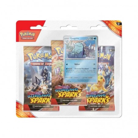 Pokémon Scarlet & Violet Surging Sparks - 3 Booster Packs (sortido)