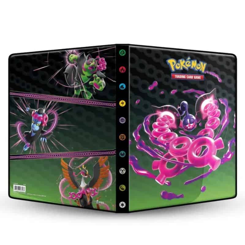 Álbum Cartas Pokémon Pecharunt e The Loyal Three 9 Bolsos - Ultra Pro