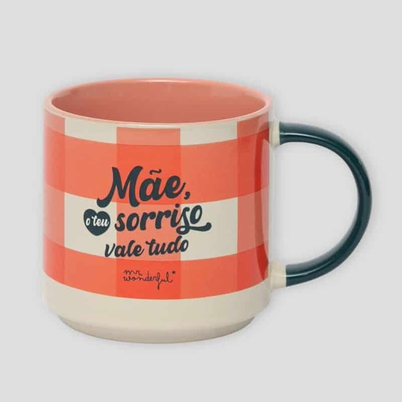 Caneca para Mãe – "Mãe, O Teu Sorriso Vale Tudo" | Mr. Wonderful