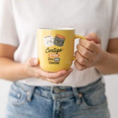 Caneca Mr. Wonderful "Contigo a vida tem mais tempero" | Mr. Wonderful