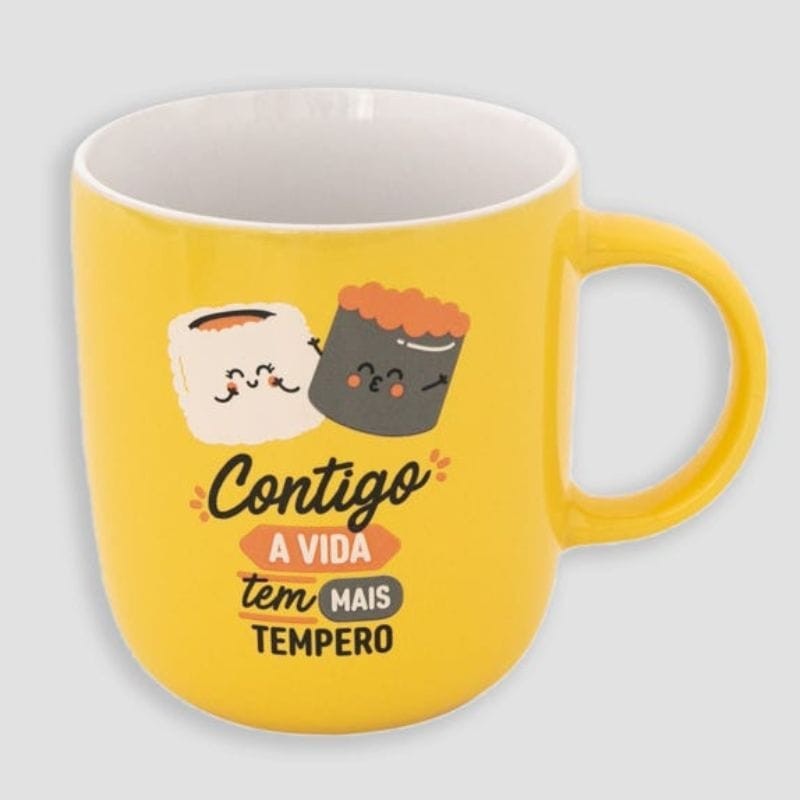 Caneca Mr. Wonderful "Contigo a vida tem mais tempero" | Mr. Wonderful