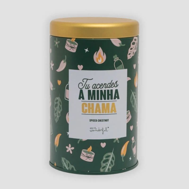 Vela Mr. Wonderful "Tu acendes a minha chama" | Aroma Spiced Chestnut