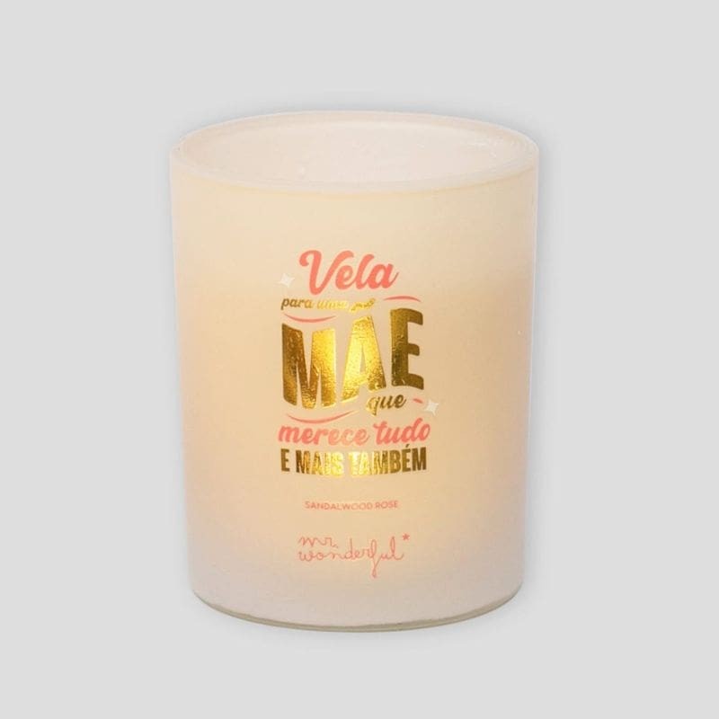 Vela Mr. Wonderful para Mães - Aroma Sandalwood Rose | Mr. Wonderful