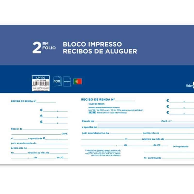 Livro de Recibos de Renda com Canhoto – 100 Folhas, 295x105mm Livro de Recibos de Renda com Canhoto – 100 Folhas, 295x105mm