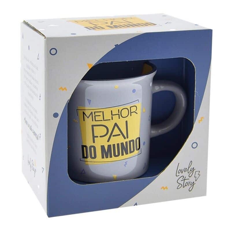 Caneca Vintage "Melhor Pai do Mundo" - Presente Perfeito Dia do Pai