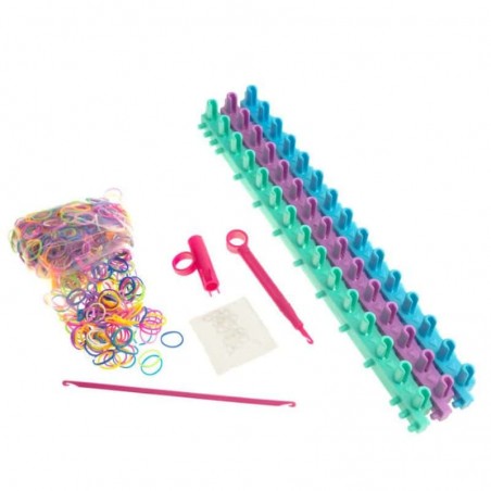 Elasticolor - Kit Colares, Anéis, Pulseiras de Elástico para Crianças
