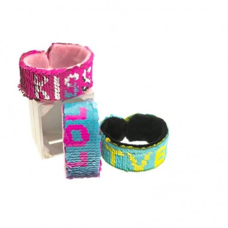 Pulseiras fluorescentes - Pulseira Slap Girabrilla 1un. (sortido)