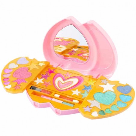 Estojo de Maquilhagem Infantil - Pink It MakeUp Coração Duplo