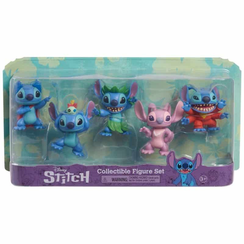 Stitch Disney - Pack 5 Figuras Colecionáveis - Lilo & Stitch Oficial Stitch Disney - Pack 5 Figuras Colecionáveis - Lilo & Stitch Oficial
