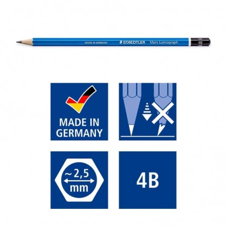 Lápis Grafite STAEDTLER Mars Lumograph 100-4B