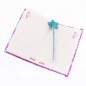 Girabrilla Fashion Diary - Diário Lantejoulas Brilhantes Magenta Star