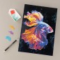 Pintura com Cristais - Diamantiny Level Up | Peixe Betta