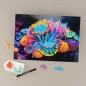 Pintura com Cristais - Diamantiny Level Up | Anémona-do-mar
