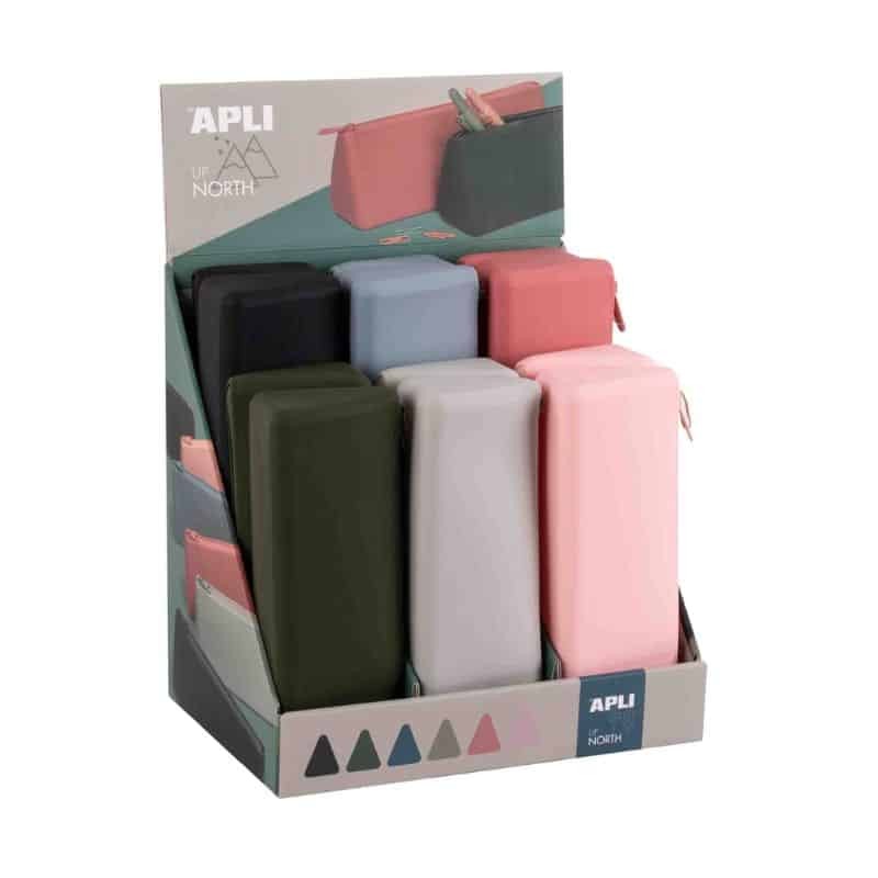 Estojo Escolar em Silicone APLI Triangular (Envio aleatório) 1 un. Estojo Escolar em Silicone APLI Triangular (Envio aleatório) 1 un.