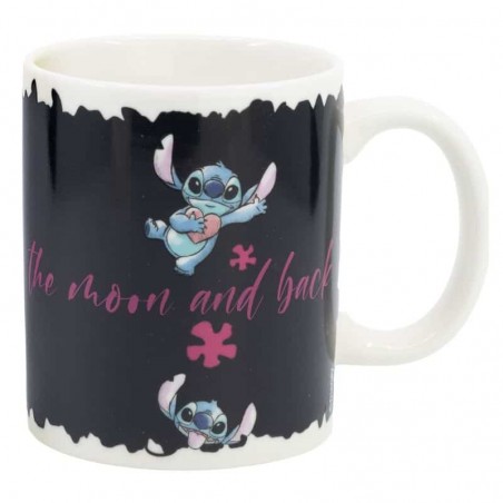 Caneca Mágica Stitch & Angel 325 ml - Caneca Térmica Que Muda de Cor