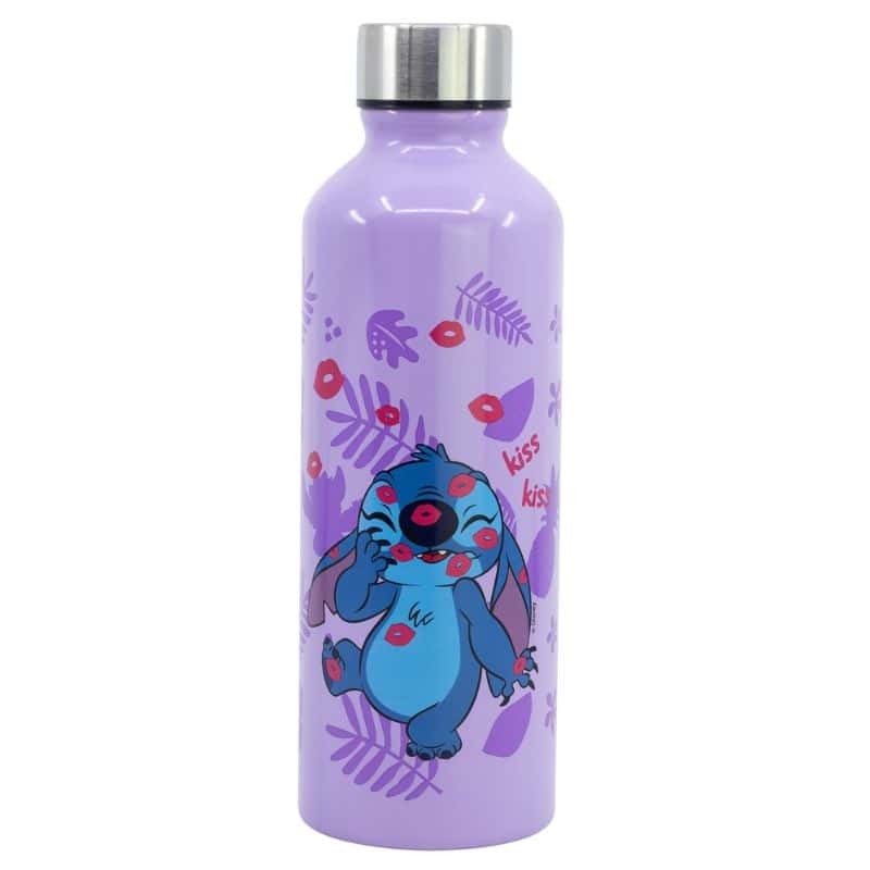 Garrafa de Alumínio Infantil Stitch 755 ml com Tampa de Segurança Garrafa de Alumínio Infantil Stitch 755 ml com Tampa de Segurança