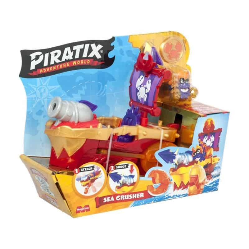 Piratix Adventure World - Navio Pirata Sea Crusher Piratix Adventure World - Navio Pirata Sea Crusher