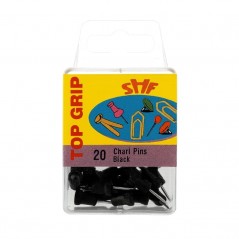 Alfinetes de Sinalização Pretos 22mm