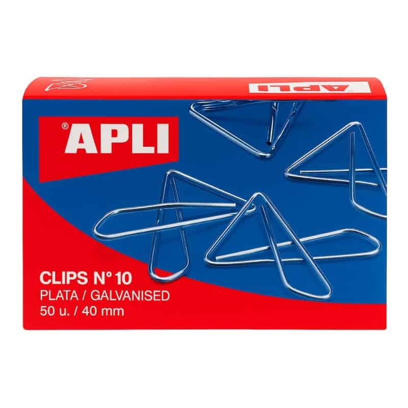 Clips Nº10 APLI - Clips Mariposa Galvanizados 40 mm - Caixa 50u. Clips Nº10 APLI - Clips Mariposa Galvanizados 40 mm - Caixa 50u.