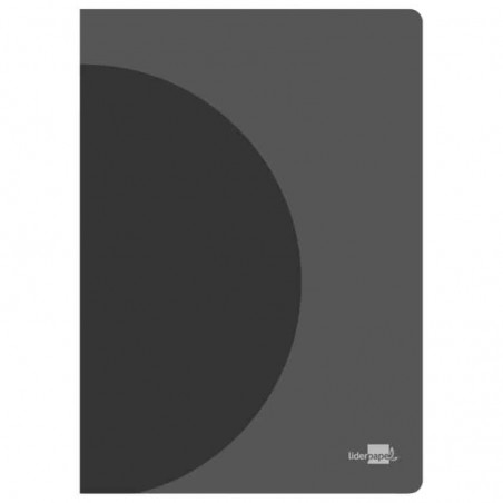 Caderno Capa Preta Plastificada A4