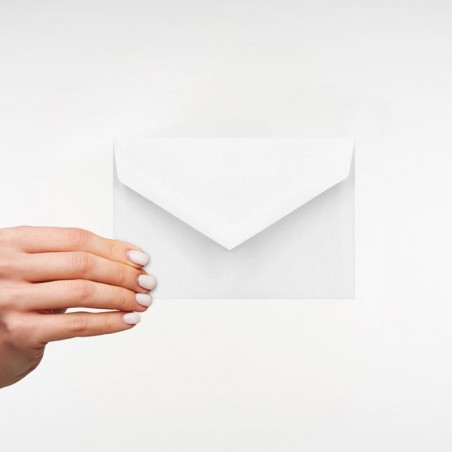 Envelopes Brancos Cartões de Visita Formato 70x105 mm - Pack 100 un.