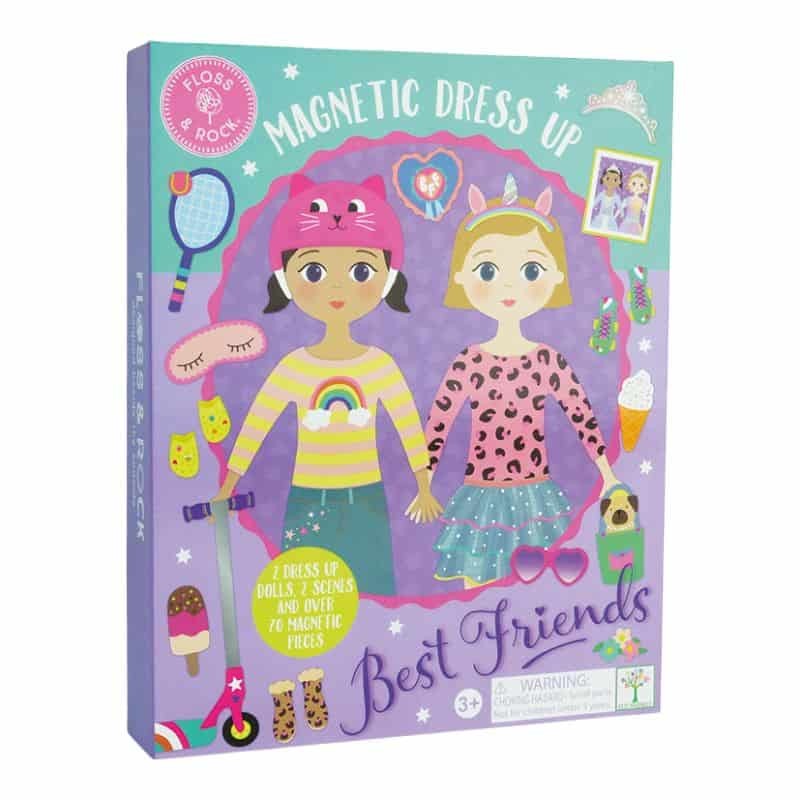 Jogo de Vestir Magnético - Magnetic Dress Up Best Friends