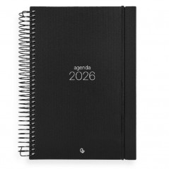 Agenda Diária 2026 Capa Preta