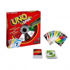 Jogo UNO Spin | Jogo de Cartas UNO com Roleta | Uno Mattel