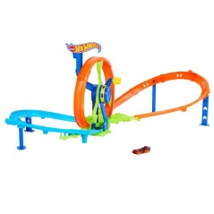 Pista Hot Wheels Rapid Launch & Loop C/ Carrinho Hot Wheels Incluído