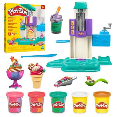 Plasticina Play-Doh - Máquina de Gelados Rainbow Swirl - Hasbro G0028