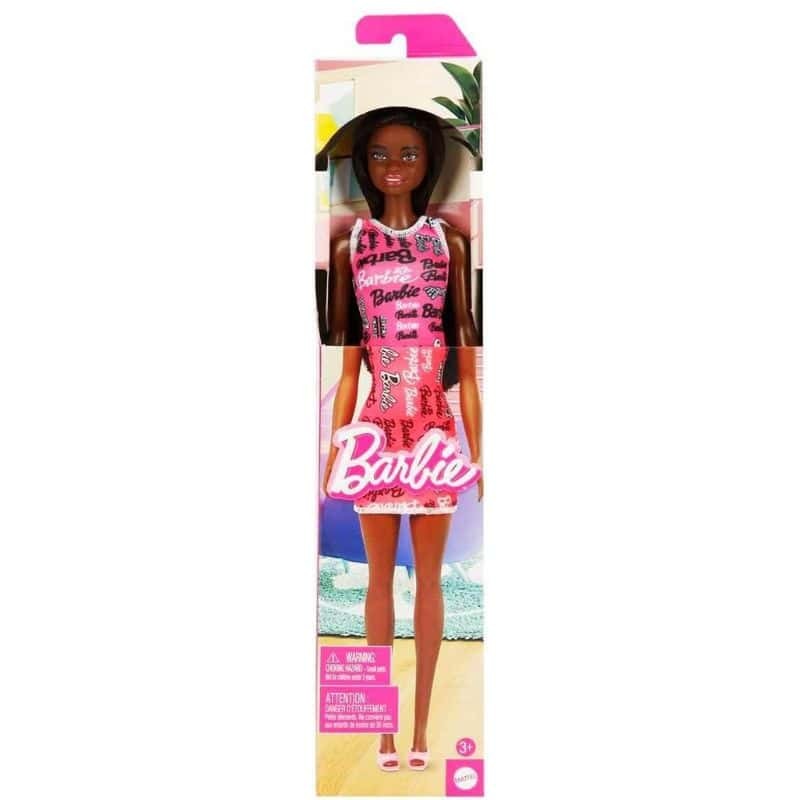 Boneca Barbie Original - Barbie Chic Cabelo Castanho c/ Vestido Rosa
