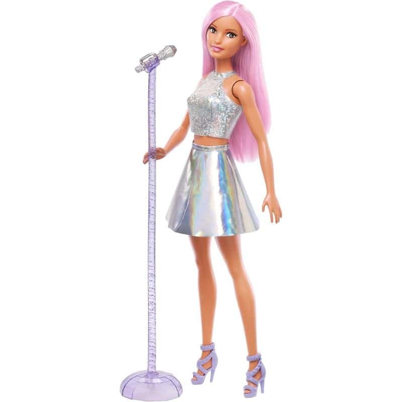 Barbie "You Can Be Anything" - Boneca Barbie Profissões – Cantora