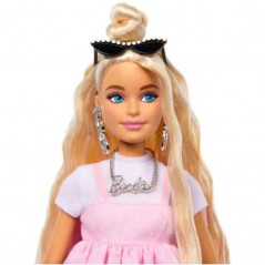 Boneca Barbie Deluxe Style Nº3 - Barbie Clássica Vestido Rosa - Mattel