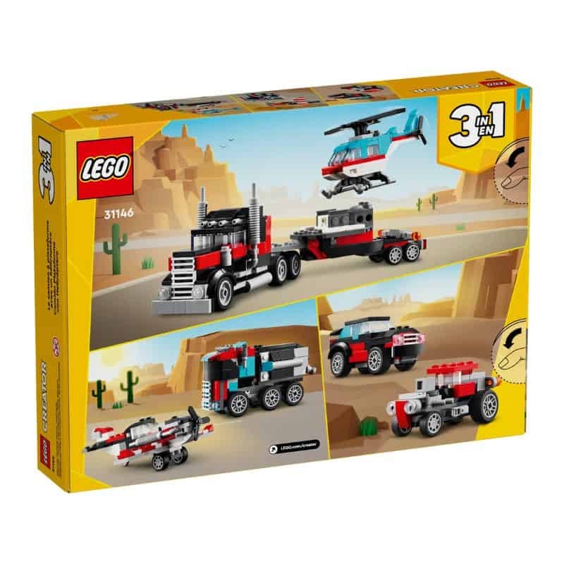 LEGO Creator - Camião de Plataforma com Helicóptero - LEGO 31146