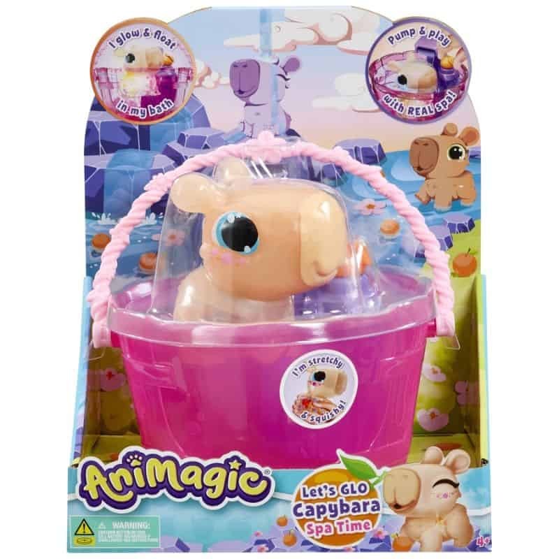 Capivara Brinquedo - Animagic Let's Glo Capybara Spa Time Capivara Brinquedo - Animagic Let's Glo Capybara Spa Time