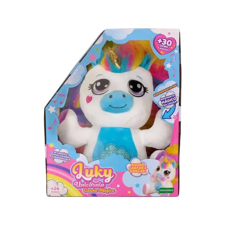 Luky Unicórnio Cauda Mágica - Unicórnio Interativo Concentra Luky Unicórnio Cauda Mágica - Unicórnio Interativo Concentra