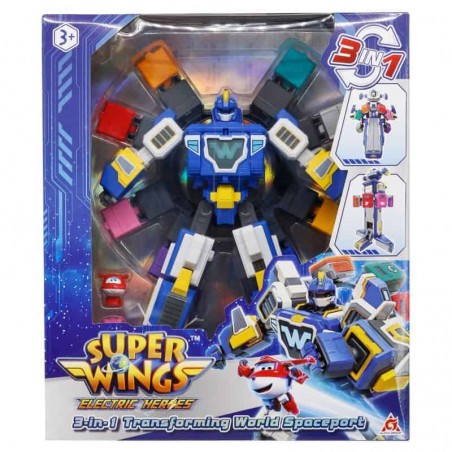 Super Wings 3-in-1 – Super Base Espacial, Super Robô e Nave Espacial