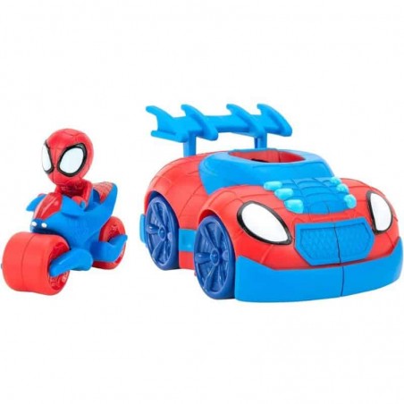 Spidey e a sua Superequipa - Mota e Carro Spidey Web Strike 2em1
