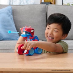 Spidey-Rex Racer com design colorido e robusto ideal para crianças a partir dos 3 anos