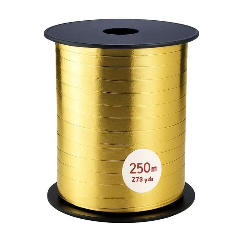 Fita de Presente Reflex Bolis Rolo de 250m - Fita Dourada ou Prateada
