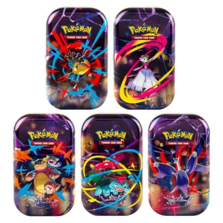 Pokémon TCG Mega Heroes Mini Tin | Lata Pokémon 2 Boosters (Sortido)