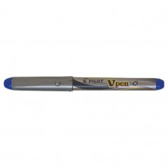 Caneta Tinta Permanente PILOT V-Pen Silver 0.5 mm - Cor Azul - 1 un.