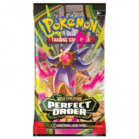Cartas Pokémon Mega Evolution Perfect Order Booster Pack 1un.