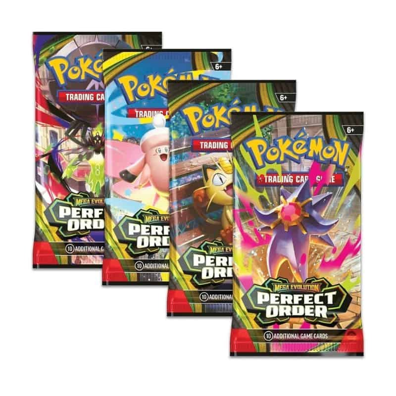 Cartas Pokémon Mega Evolution Perfect Order Booster Pack 1un.