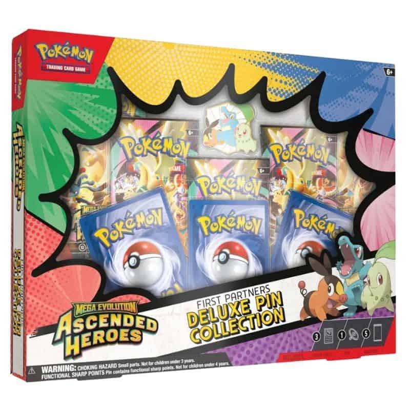 Pokémon TCG Ascended Heroes First Partners Deluxe Pin Collection Pokémon TCG Ascended Heroes First Partners Deluxe Pin Collection