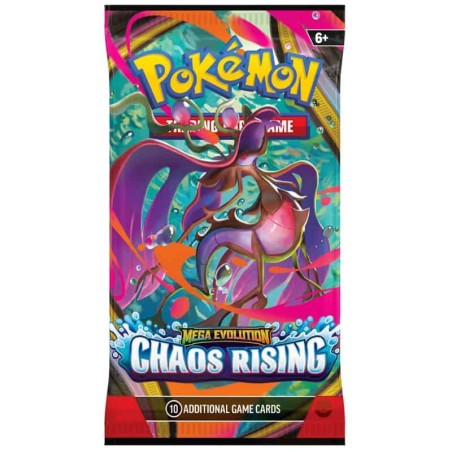 Cartas Pokémon Mega Evolution Chaos Rising Booster Pack 1un.