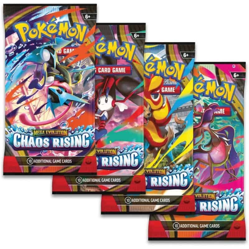 Cartas Pokémon Mega Evolution Chaos Rising Booster Pack 1un. Cartas Pokémon Mega Evolution Chaos Rising Booster Pack 1un.