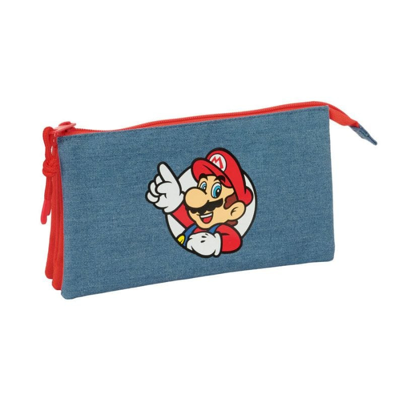 Estojo Super Mario Bros. - Estojo Escolar Triplo Super Mario Estojo Super Mario Bros. - Estojo Escolar Triplo Super Mario