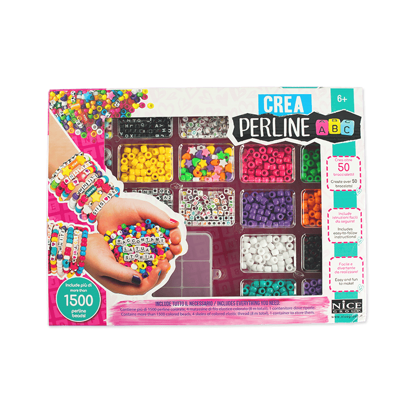 kit Missangas para Pulseiras e Colares 1500 Peças - Perline ABC 1500