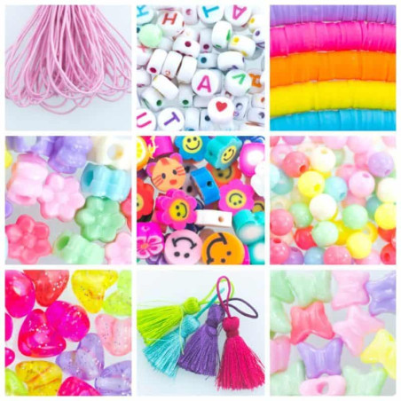 Kit Missangas para Pulseiras e Colares - Happy Rainbow Beads